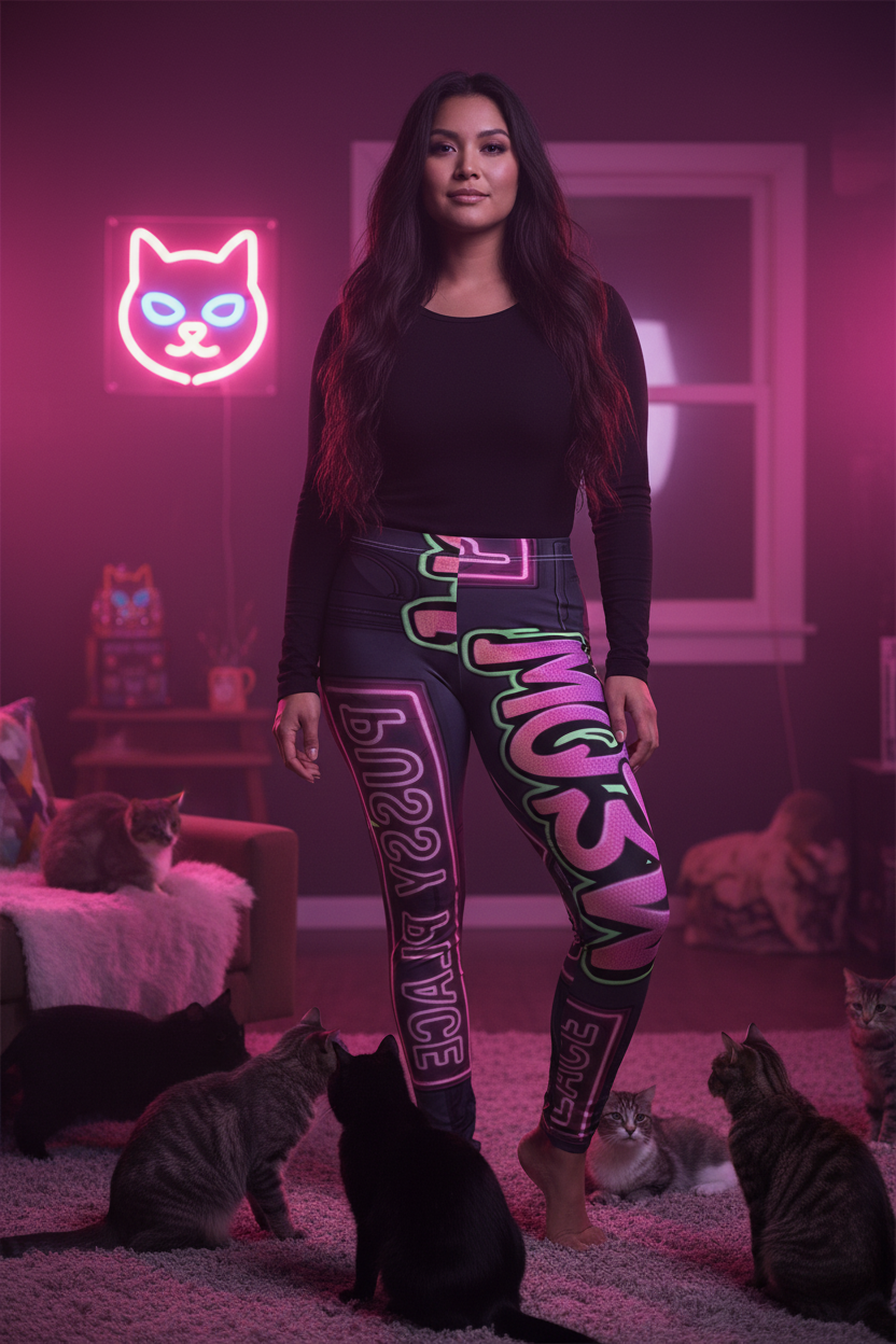 Leggings - Indigenous Woman Standing