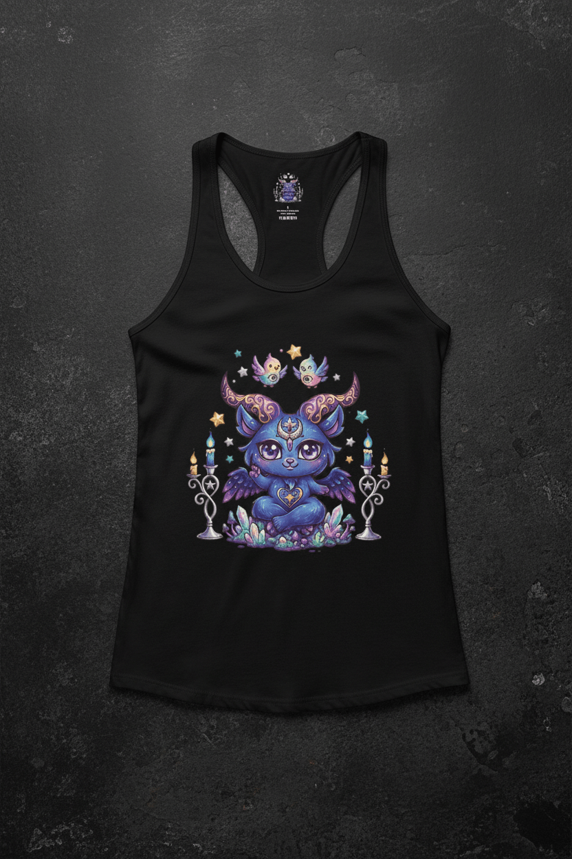 Lilith Batty Gothic Bat Witch Racerback Tank TopEmber Spirit Apparel
