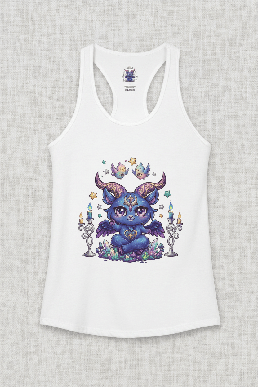Lilith Batty Gothic Bat Witch Racerback Tank TopEmber Spirit Apparel