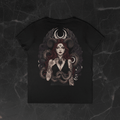 Lillith V - Neck Tee — “Beautiful Not Evil” Gothic Lillith Goddess ShirtEmber Spirit Apparel