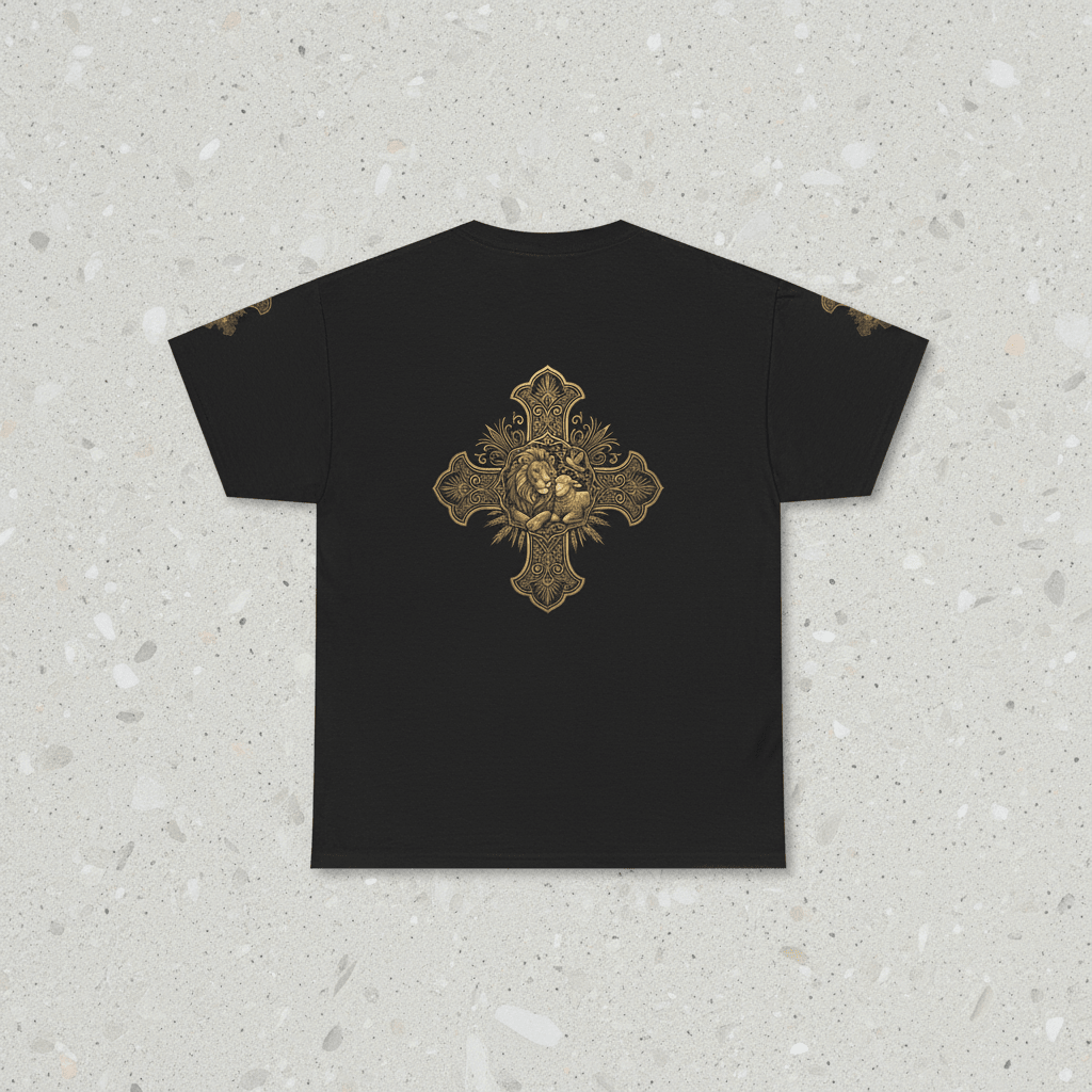 Lion and the Lamb Bible T-Shirt — Christian Faith TeeEmber Spirit Apparel