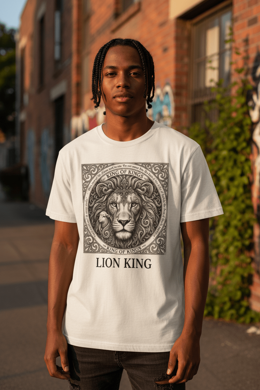 Lion King T-Shirt — Majestic Lion Graphic TeeEmber Spirit Apparel