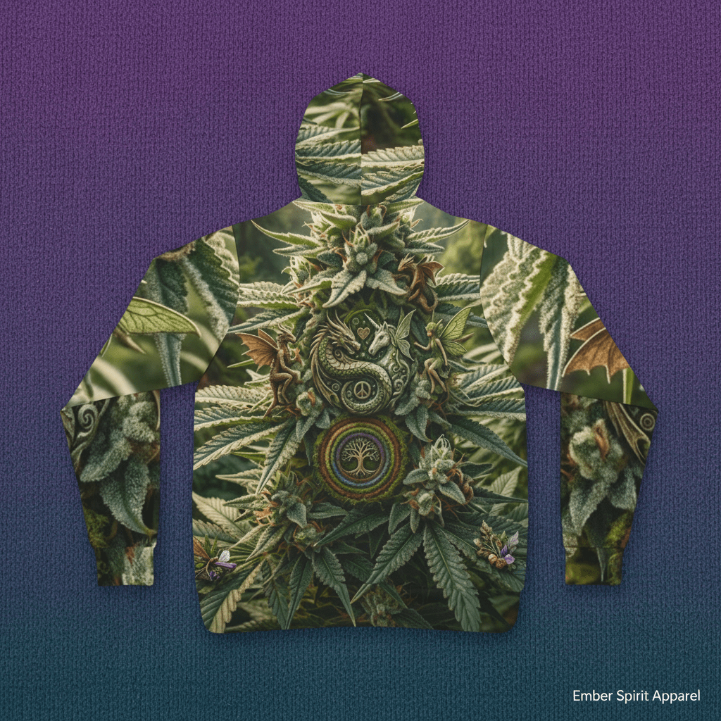 Magical Dragons & Fairies - Athletic HoodieEmber Spirit Apparel