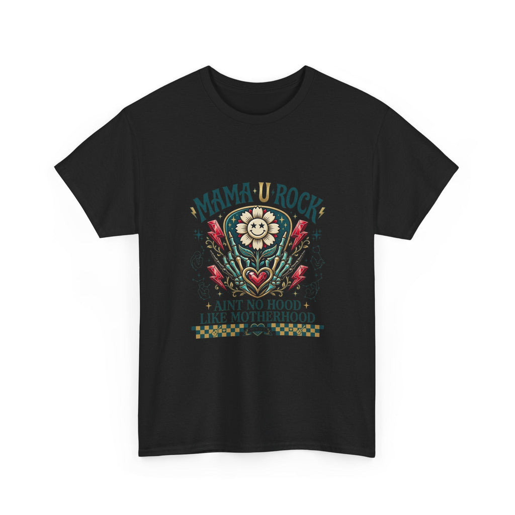 Mama U Rock T-Shirt — Vintage Flower Heart Graphic Tee for MomsEmber Spirit Apparel
