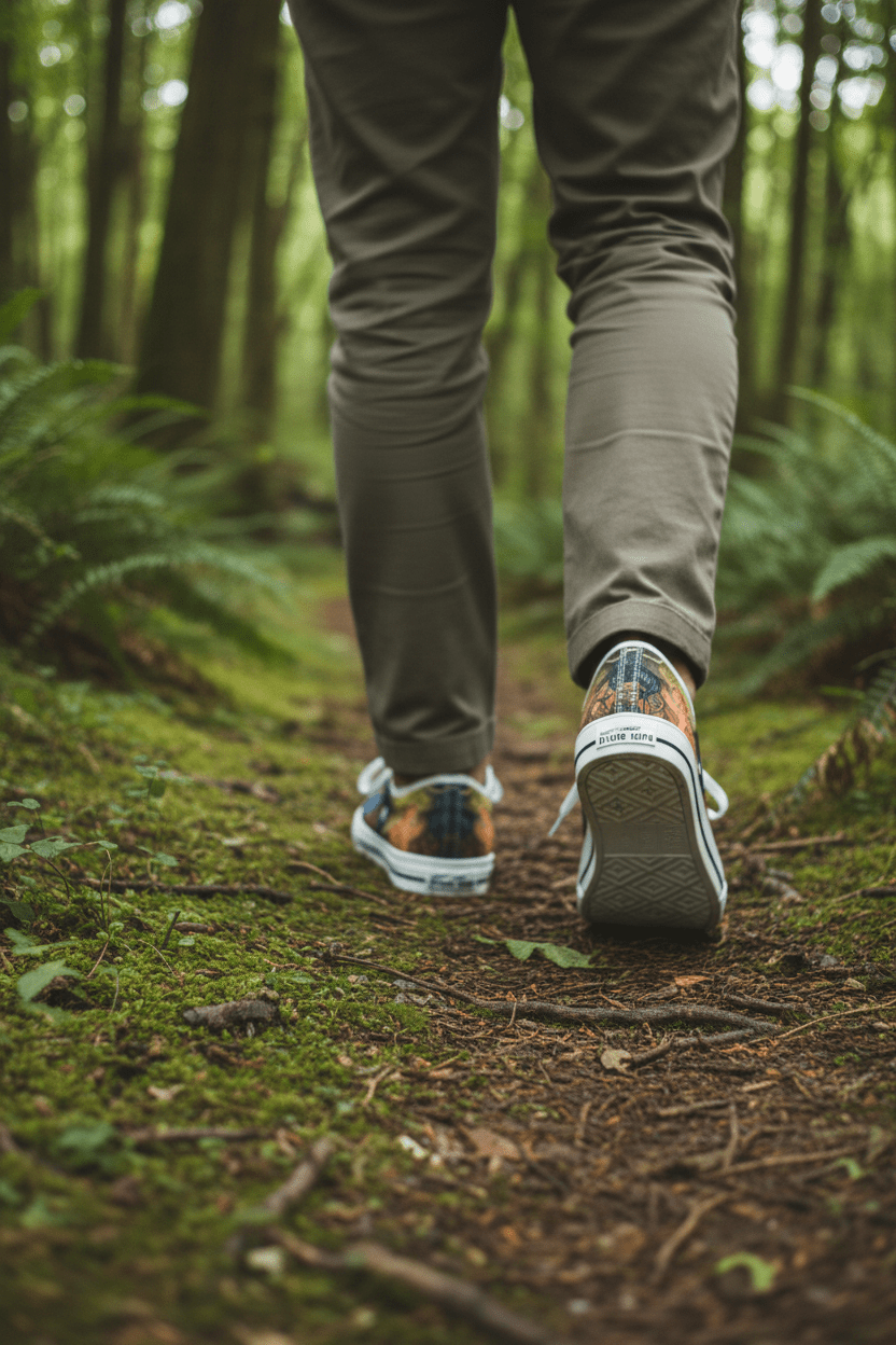 Medicine of the Raven Low Top Sneakers — Spirit Roots, Water & Sky DesignEmber Spirit Apparel