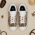 Men's African Inspired Sneakers — Vintage Aztec Low - Top PatternEmber Spirit Apparel