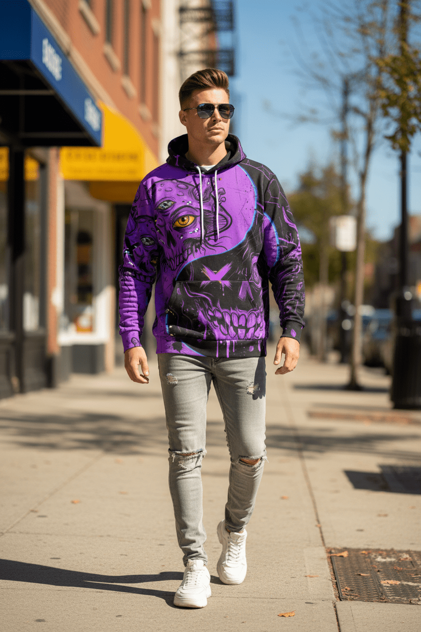 Mikes Crazy Sroom Hoodie — Funny, Quick - Witted & Hot - Tempered Memorial Ying Yang CollectionEmber Spirit Apparel