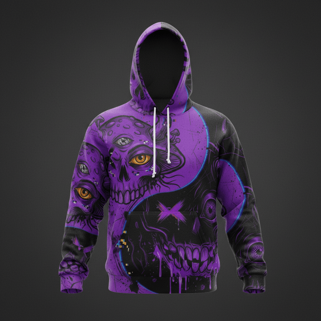Mikes Crazy Sroom Hoodie — Funny, Quick - Witted & Hot - Tempered Memorial Ying Yang CollectionEmber Spirit Apparel