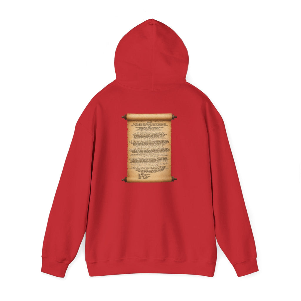 Mi'kmaq Grand Council Flag Hoodie — 1752 Peace & Friendship TreatyEmber Spirit Apparel