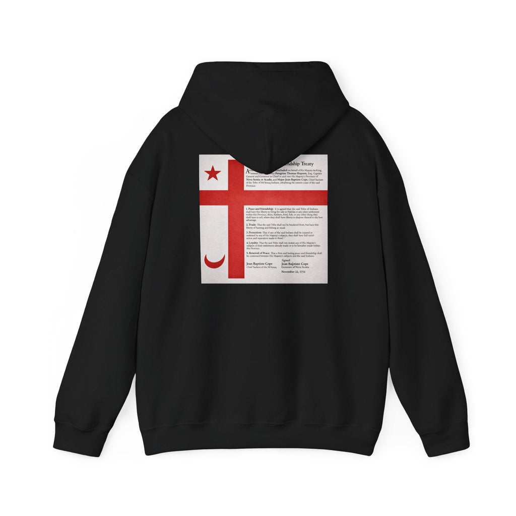Mi'kmaq Hoodie — Grand Council Flag Constitution Peace & Friendship TreatyEmber Spirit Apparel