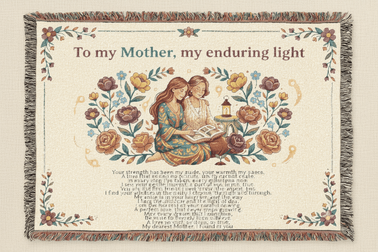 Mothers Appreciation Woven Blanket — "Love in Every Thread"Ember Spirit Apparel