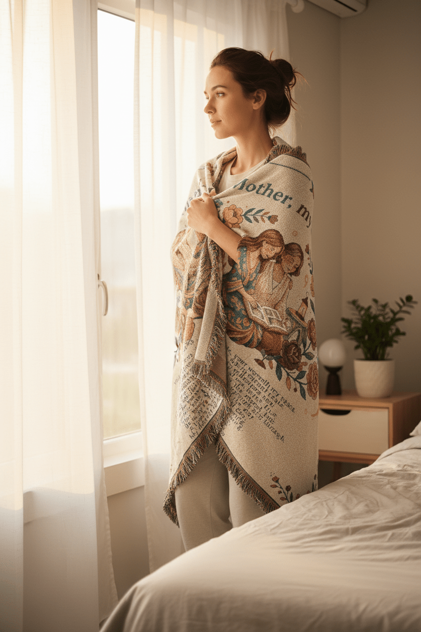 Mothers Appreciation Woven Blanket — "Love in Every Thread"Ember Spirit Apparel