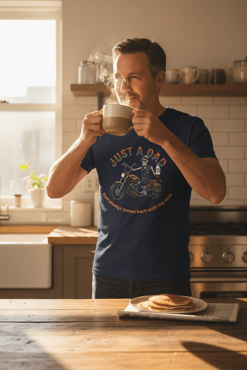 Motorcycle Dad "Came Back with the Milk" T-ShirtEmber Spirit Apparel