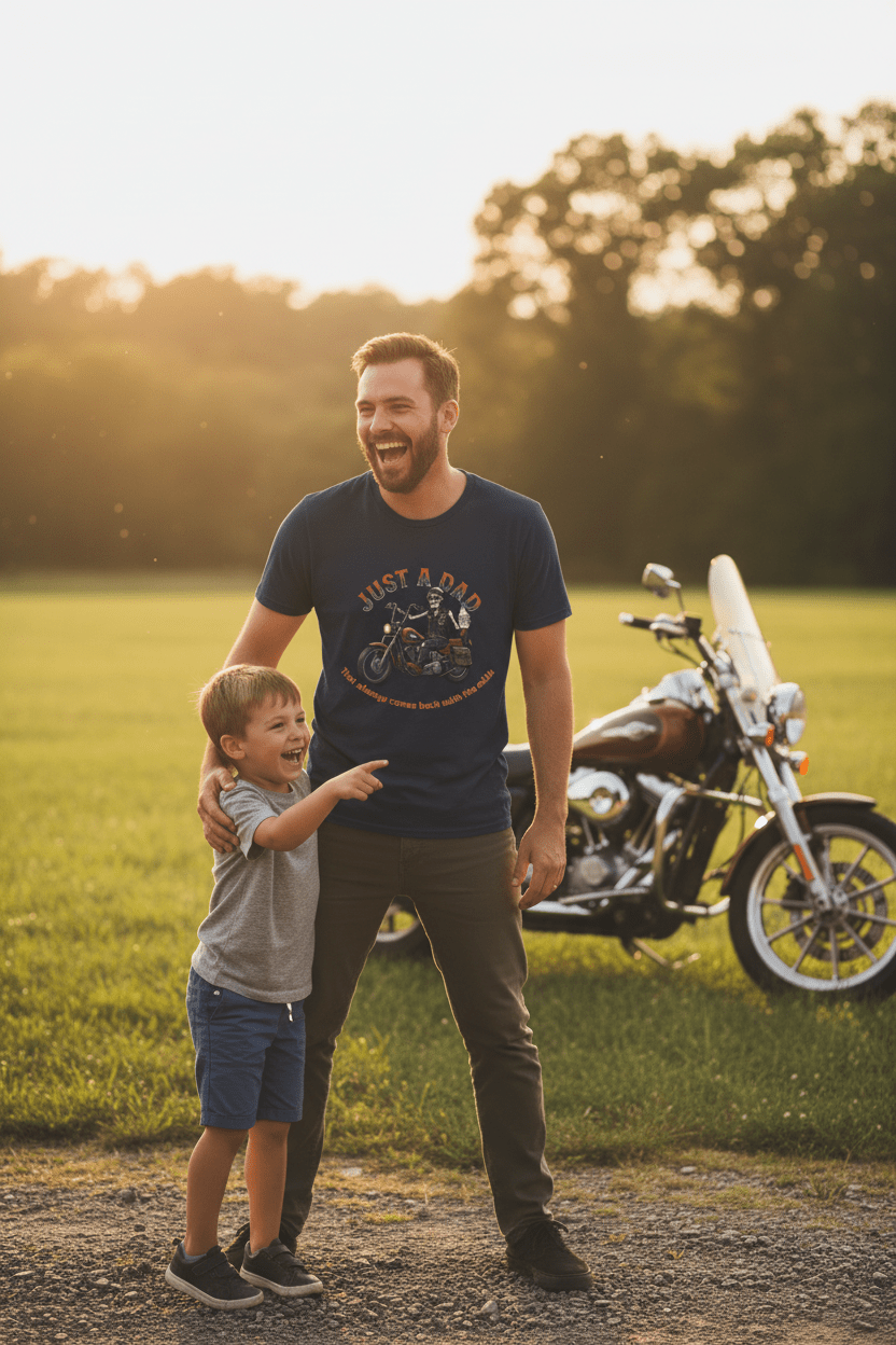 Motorcycle Dad "Came Back with the Milk" T-ShirtEmber Spirit Apparel