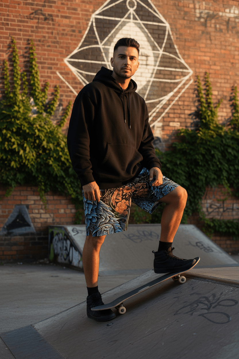 Mystic Moon wolf Wings Basketball Shorts — All-Over PrintEmber Spirit Apparel