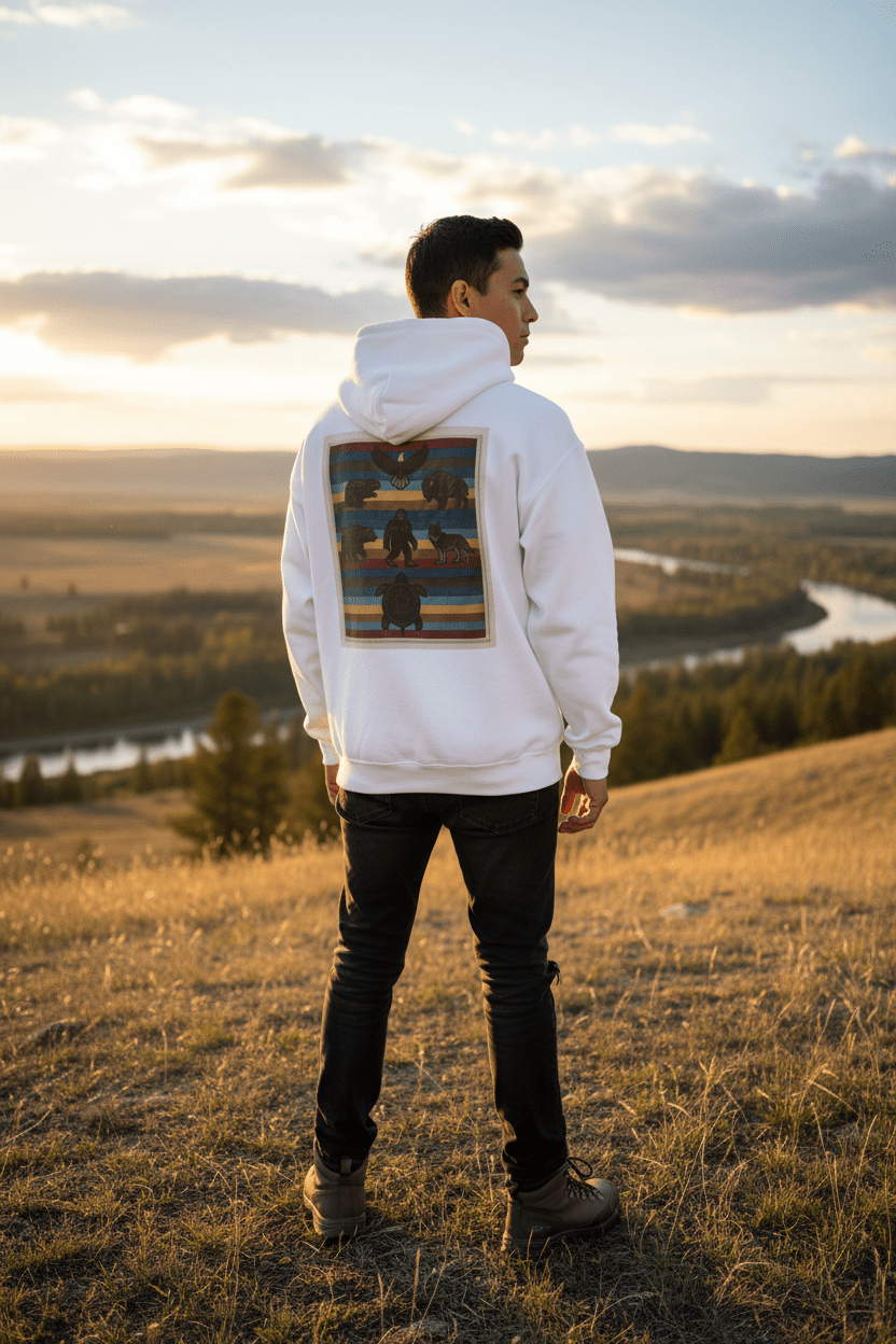 Native Clothing Hoodie – Indigenous Heritage - Inspired Pullover SweatshirtEmber Spirit Apparel