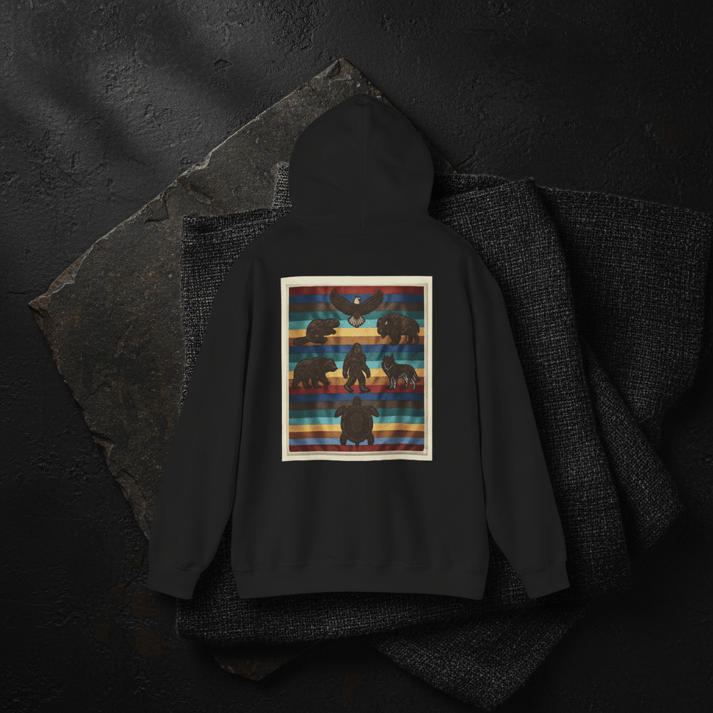 Native Clothing Hoodie – Indigenous Heritage - Inspired Pullover SweatshirtEmber Spirit Apparel