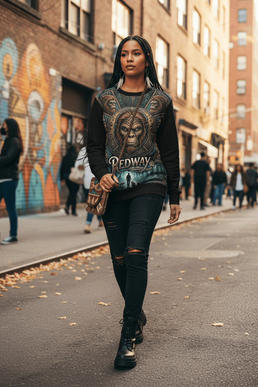 Native Culture - Inspired Lightweight Sweatshirt — Sabe & Medella DesignEmber Spirit Apparel