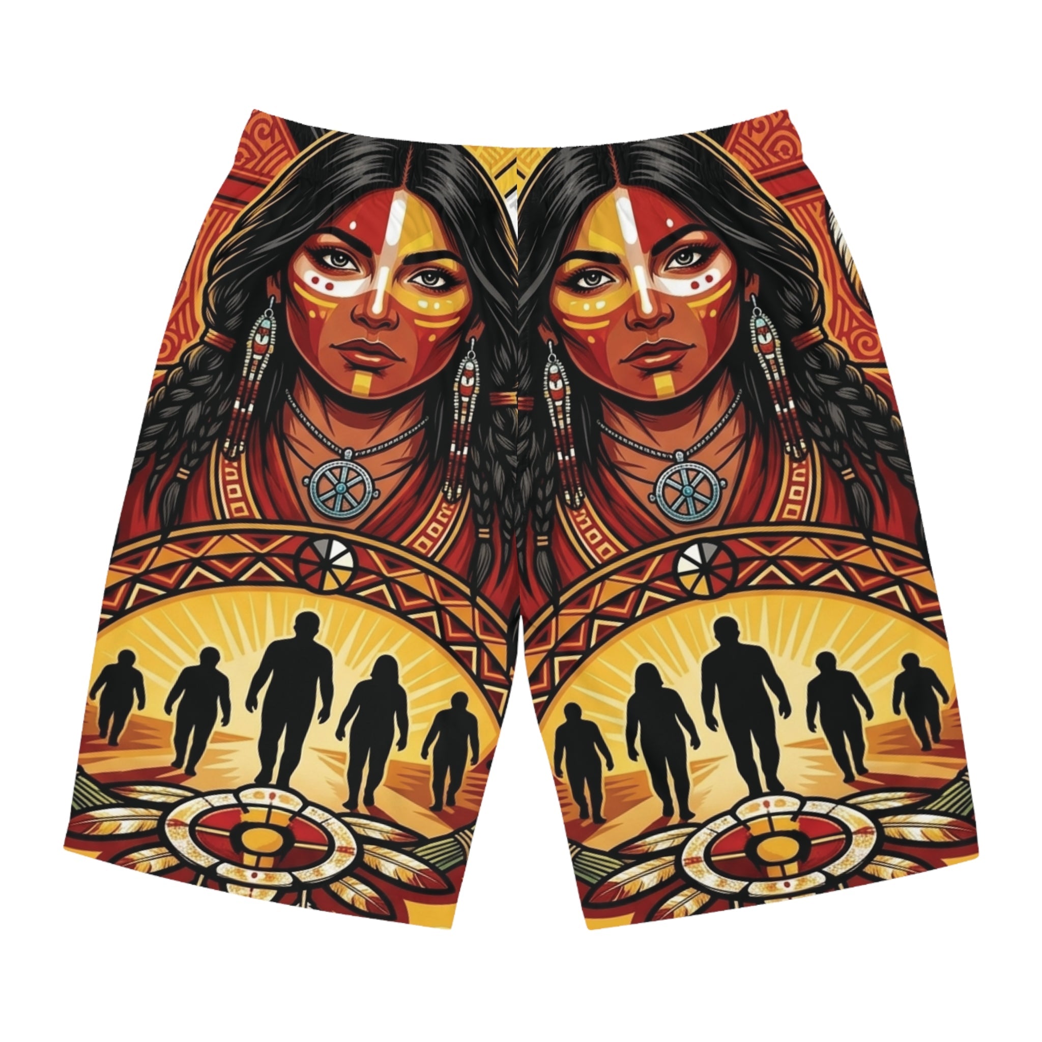 Native Spirit Men's Board Shorts — Redefining the Way Graphic Swim Trunks back