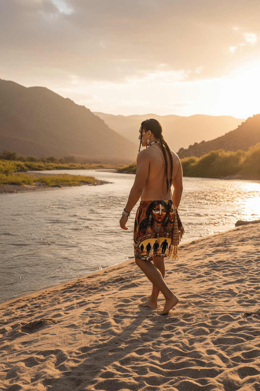 Native Spirit Men's Board Shorts — Redefining the Way Graphic Swim TrunksEmber Spirit Apparel