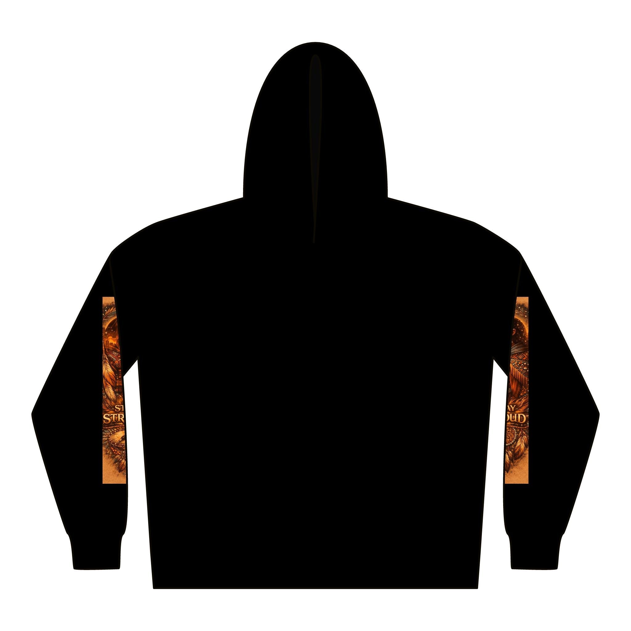 Native Warrior Graphic Hoodie — "We are still here" Native American Art PulloverEmber Spirit Apparel