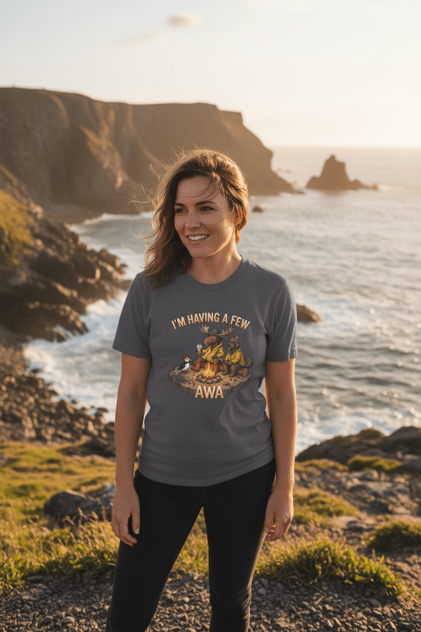Newfoundland 'Having A Few Awa — Proud NL Saying with TranslationEmber Spirit Apparel