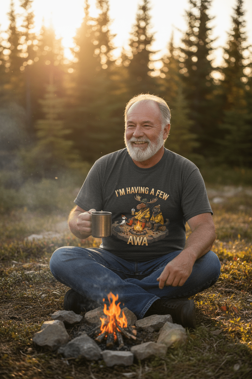 Newfoundland 'Having A Few Awa — Proud NL Saying with TranslationEmber Spirit Apparel