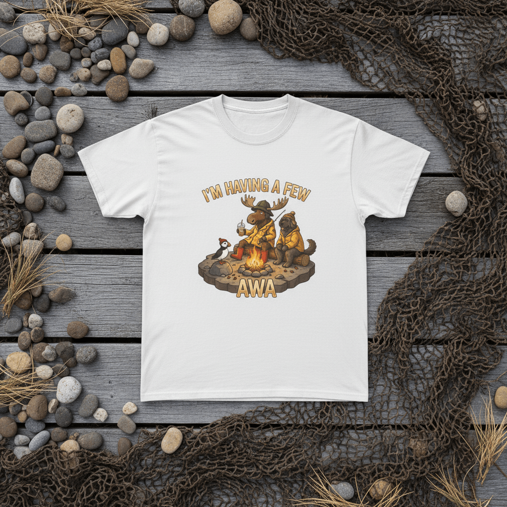 Newfoundland 'Having A Few Awa — Proud NL Saying with TranslationEmber Spirit Apparel