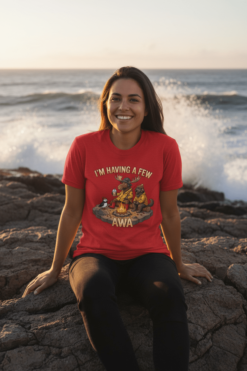 Newfoundland 'Having A Few Awa — Proud NL Saying with TranslationEmber Spirit Apparel