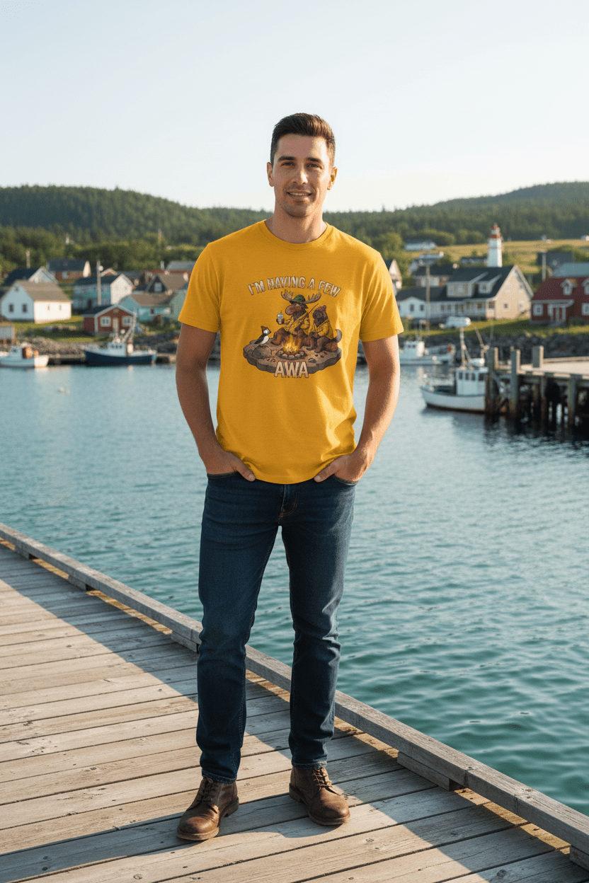 Newfoundland 'Having A Few Awa — Proud NL Saying with TranslationEmber Spirit Apparel