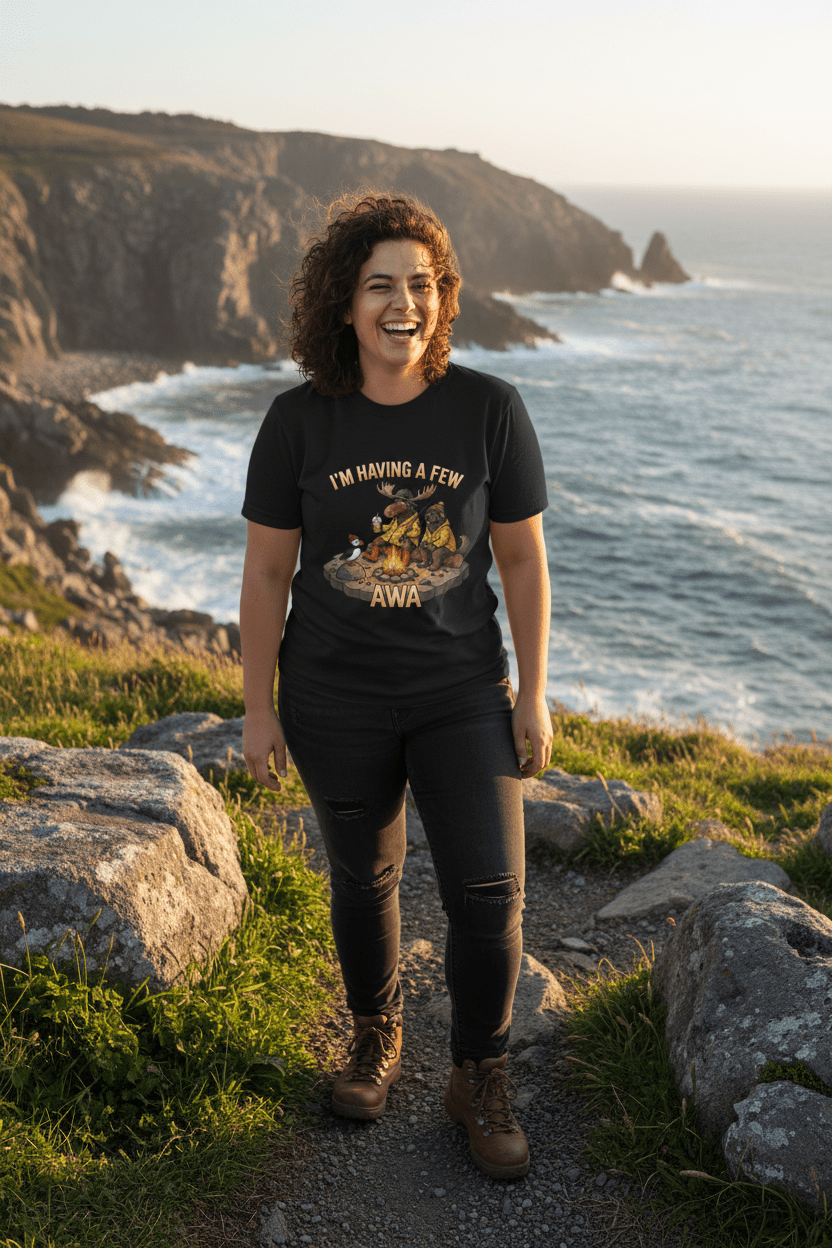 Newfoundland 'Having A Few Awa — Proud NL Saying with TranslationEmber Spirit Apparel