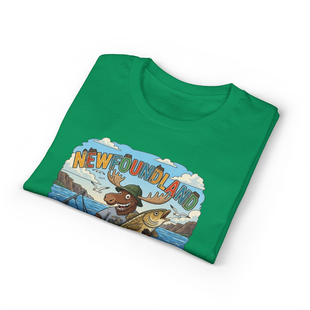 Newfoundland Heritage Moose Hunting & Fishing TeeEmber Spirit Apparel