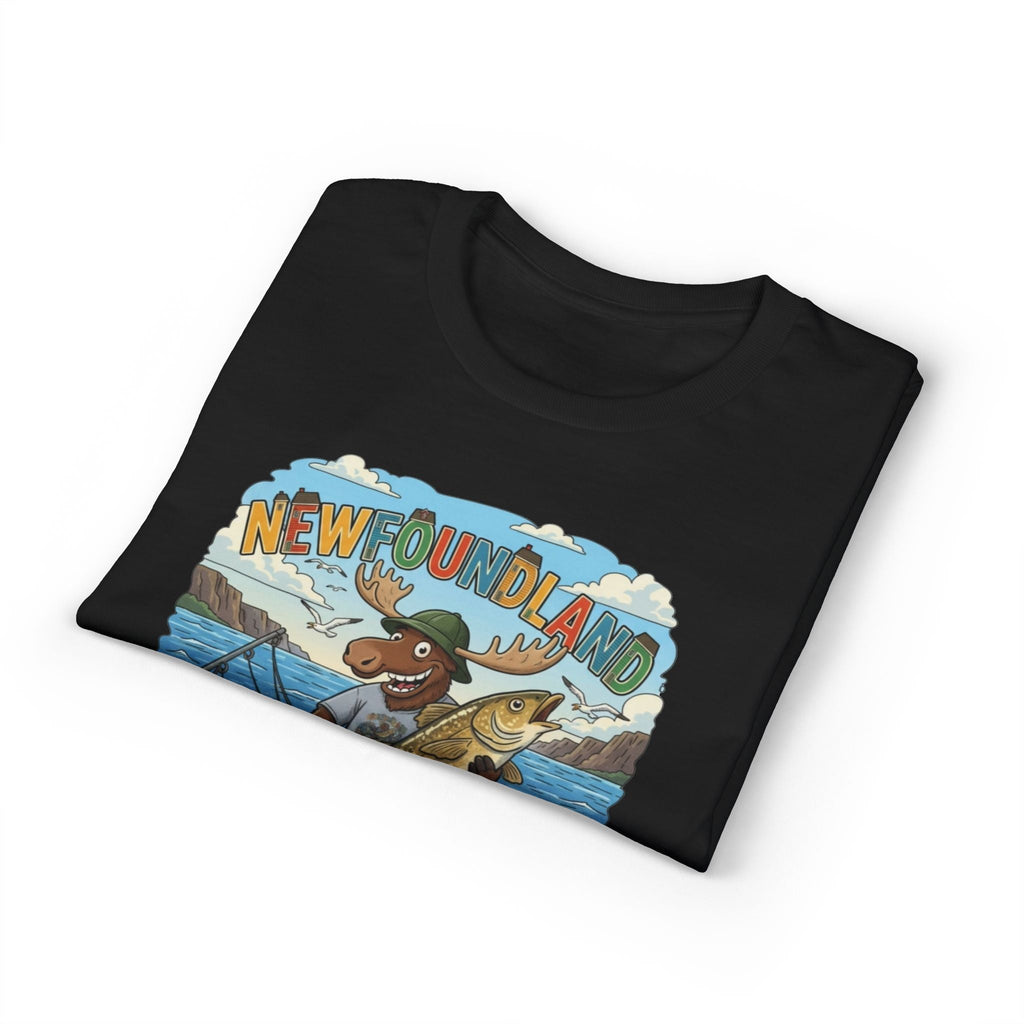 Newfoundland Heritage Moose Hunting & Fishing TeeEmber Spirit Apparel