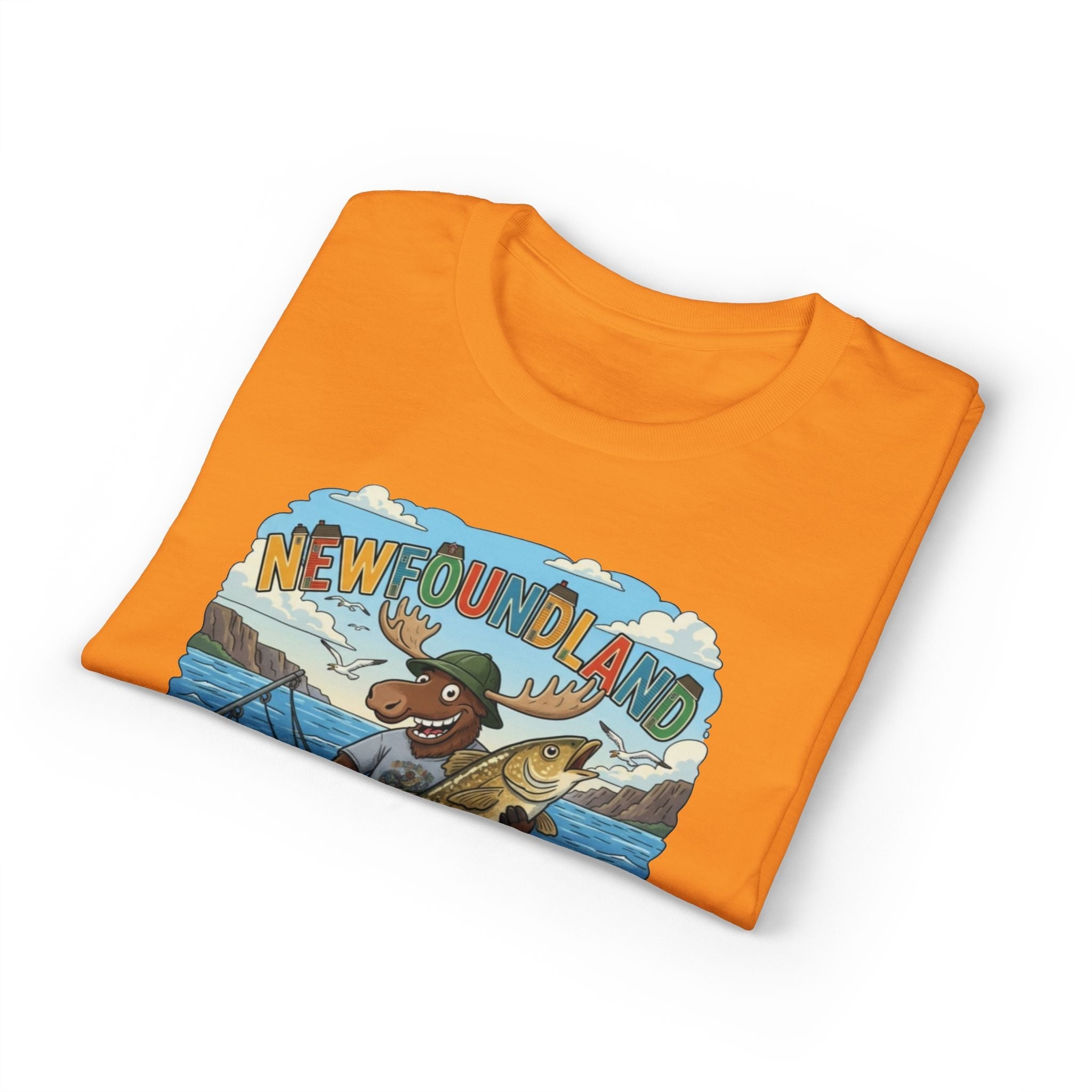 Newfoundland Heritage Moose Hunting & Fishing TeeEmber Spirit Apparel