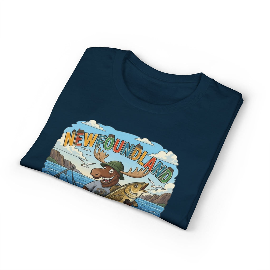 Newfoundland Heritage Moose Hunting & Fishing TeeEmber Spirit Apparel