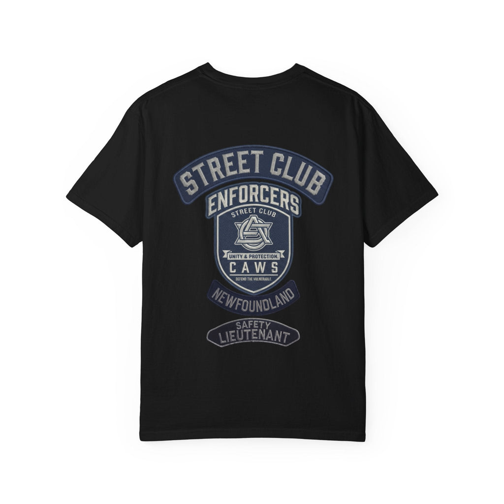 Newfoundland Safety Lieutenant Support - Street Club Enforcers Tee — CAWS (Children Animals Women Seniors)Ember Spirit Apparel
