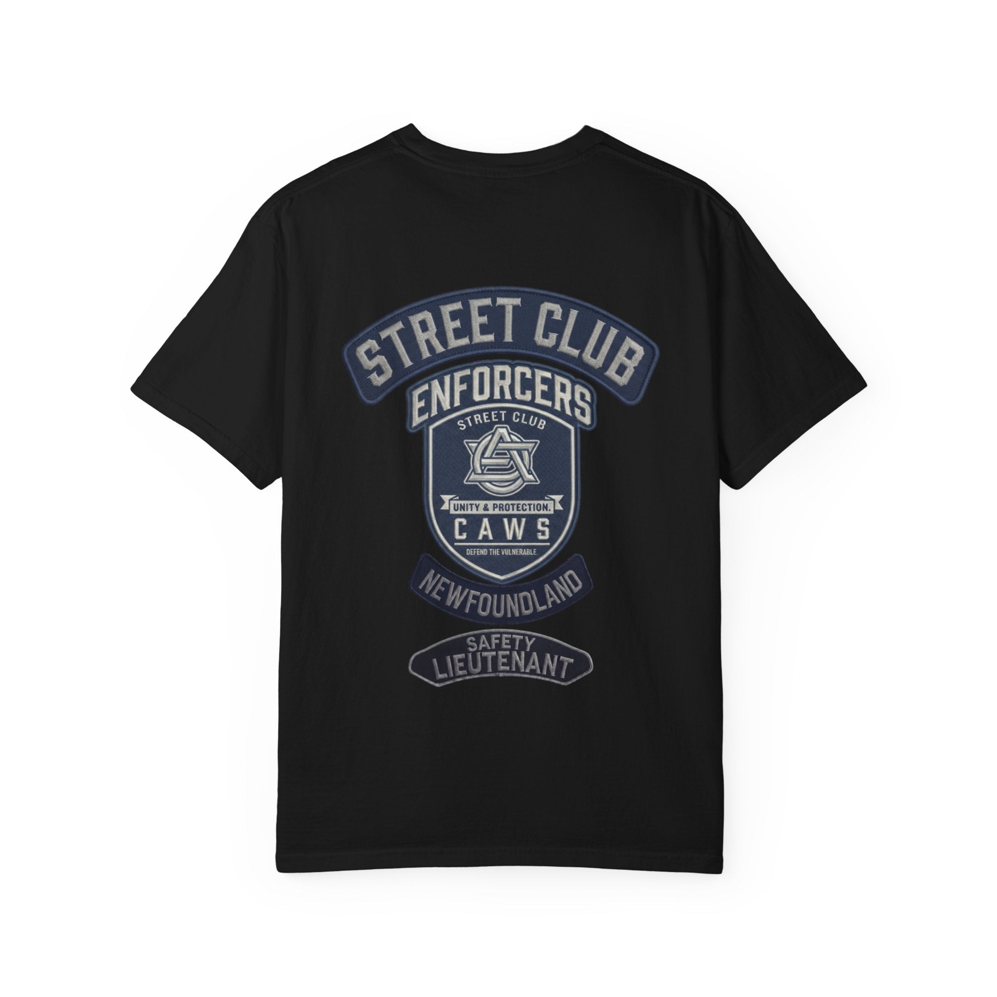 Newfoundland Safety Lieutenant Support - Street Club Enforcers Tee — CAWS (Children Animals Women Seniors)Ember Spirit Apparel