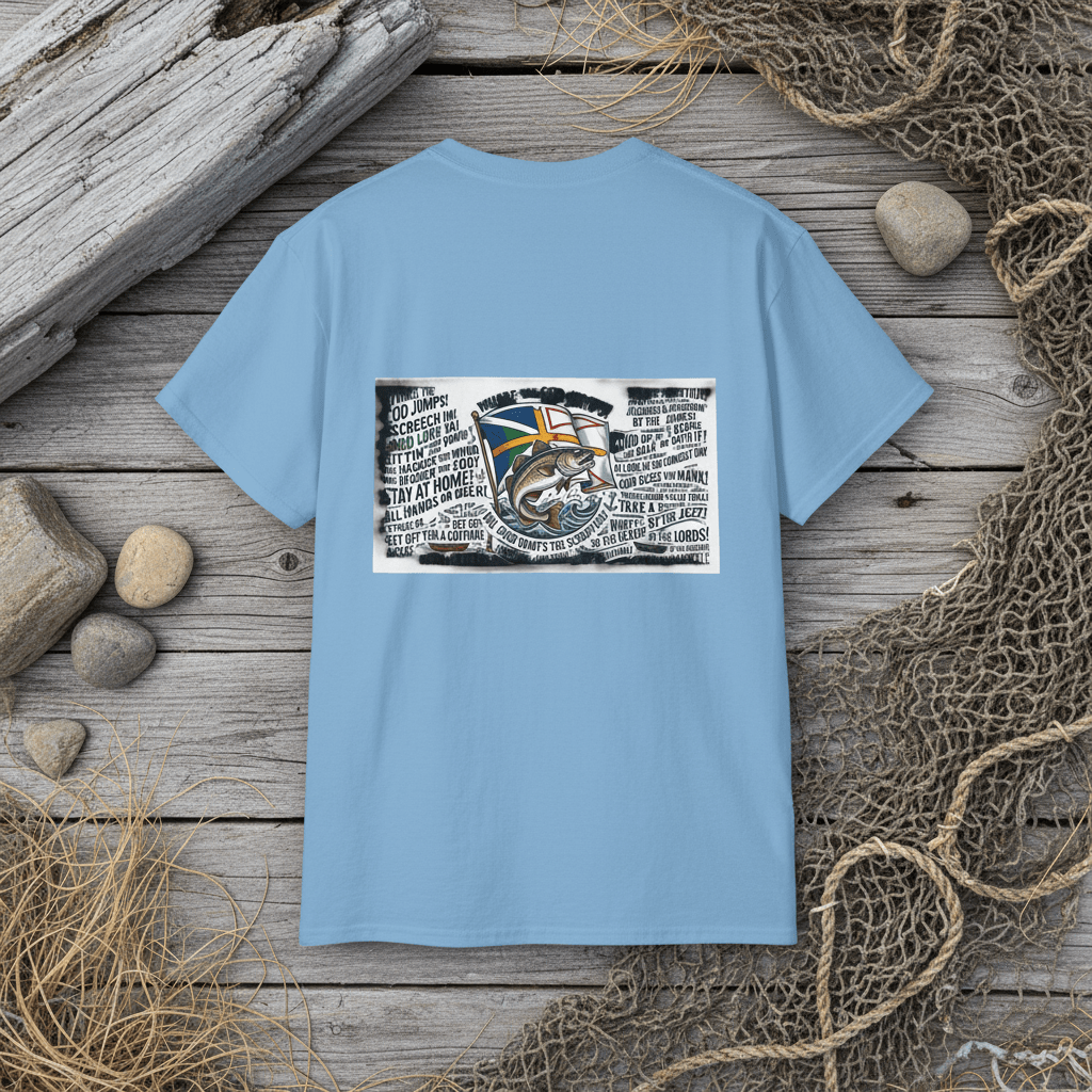 Newfoundland Sayings T-Shirt — Flag & Cwd,ts ex that tood Fish DesignEmber Spirit Apparel