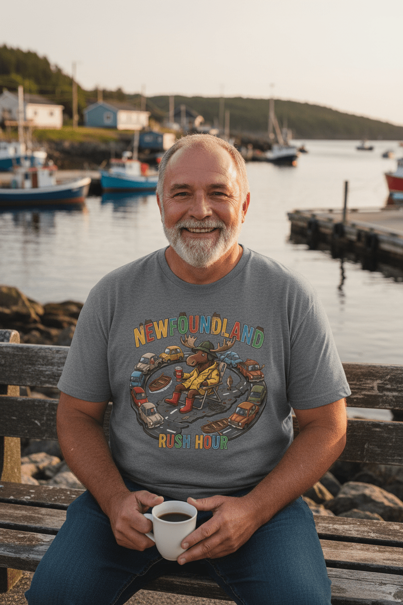 Newfoundland Traffic Jam Unisex Tee – Funny Moose NL Saying Graphic T-ShirtEmber Spirit Apparel