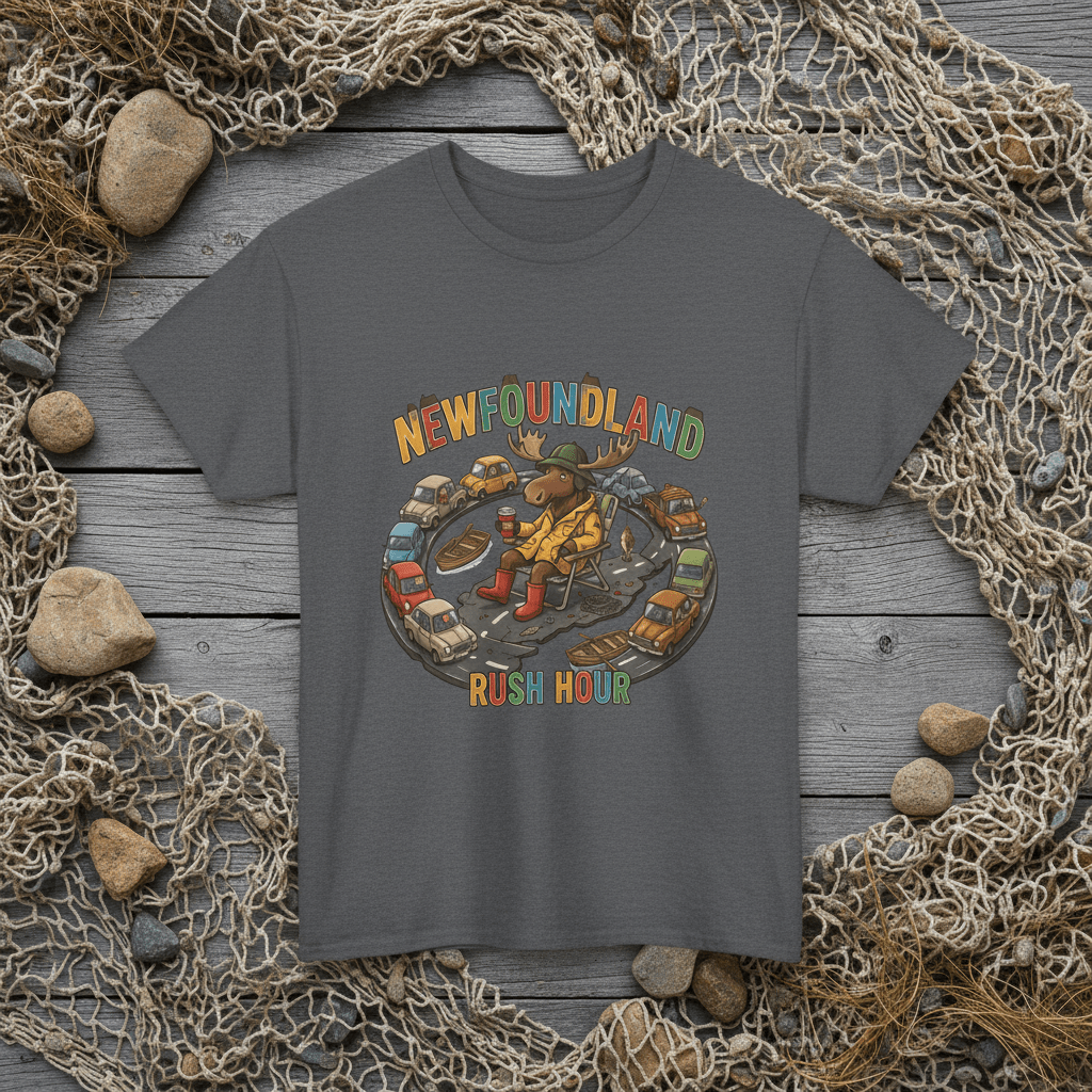 Newfoundland Traffic Jam Unisex Tee – Funny Moose NL Saying Graphic T-ShirtEmber Spirit Apparel