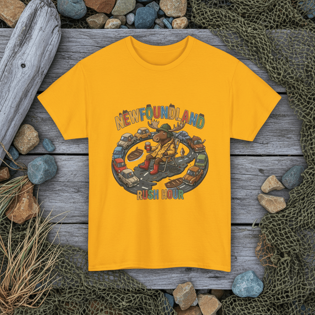 Newfoundland Traffic Jam Unisex Tee – Funny Moose NL Saying Graphic T-ShirtEmber Spirit Apparel