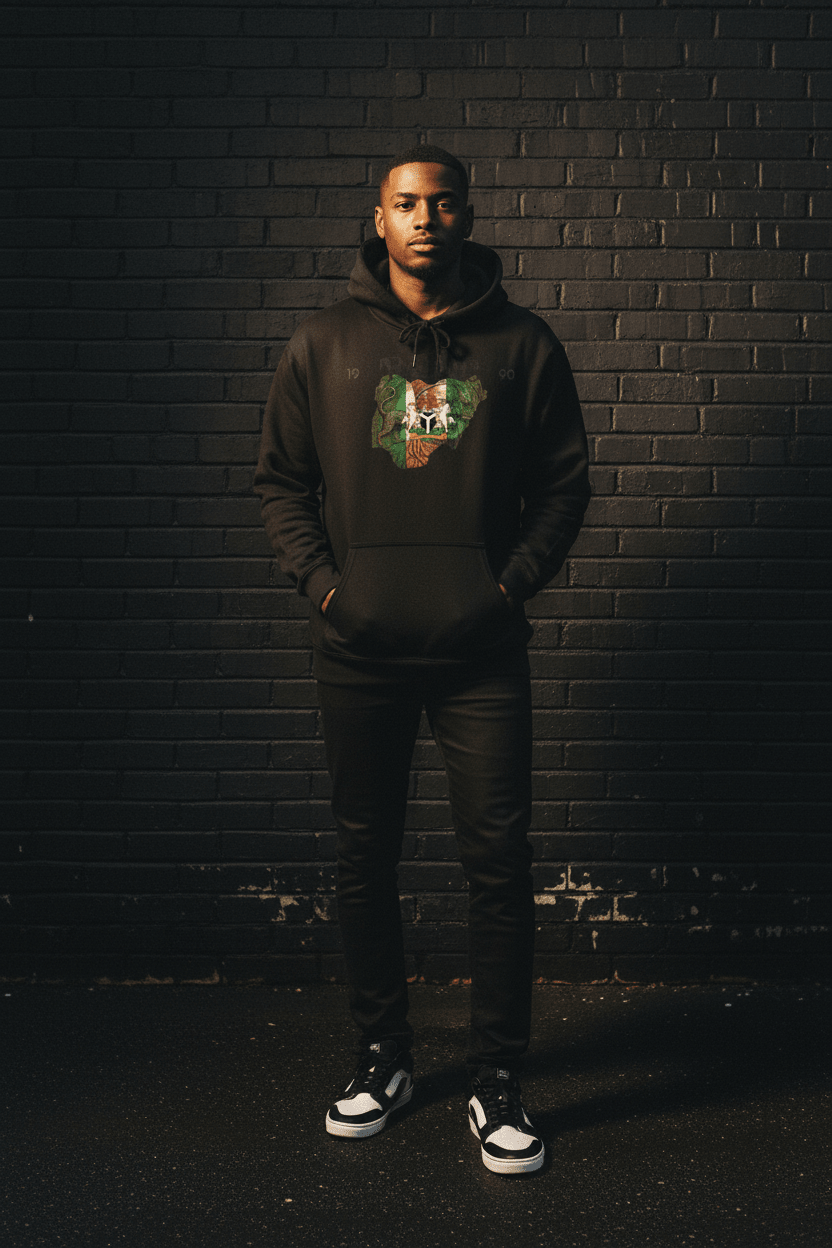 Nigerian King Hoodie — Sweatshirt (Lucky & Natasha)Ember Spirit Apparel