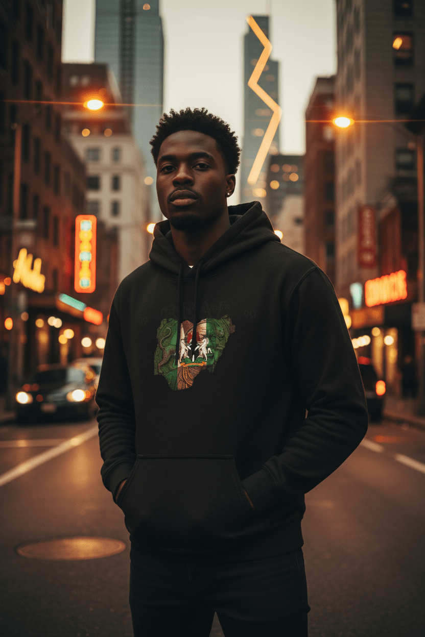 Nigerian King Hoodie — Sweatshirt (Lucky & Natasha)Ember Spirit Apparel