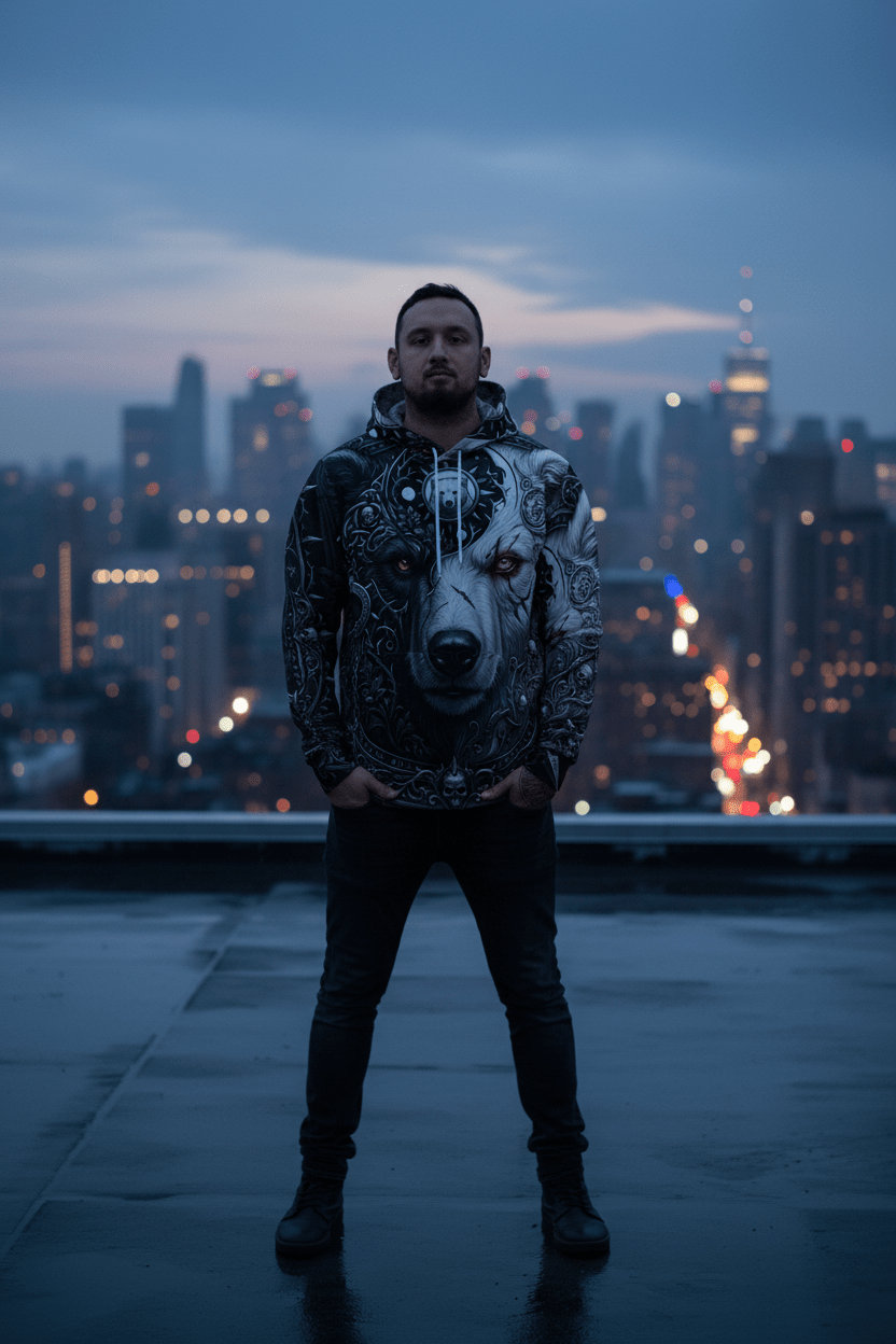 Nordic Bear Meaning Hoodie — Nordic & Native Symbolism Graphic HoodieEmber Spirit Apparel