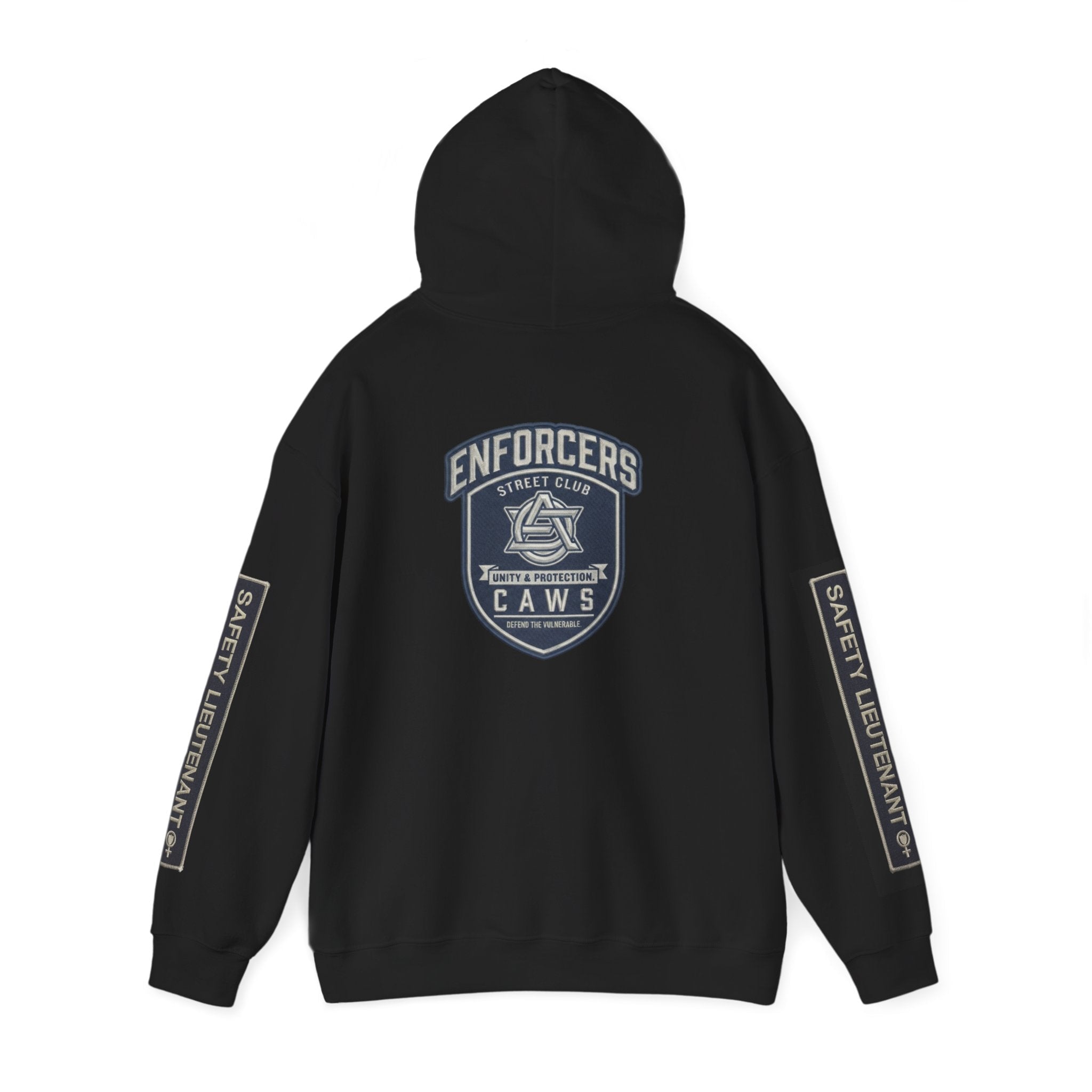 Nova Scotia Safety Lieutenant CAWS - Enforcers - Unisex Heavy Blend™ Hooded SweatshirtEmber Spirit Apparel