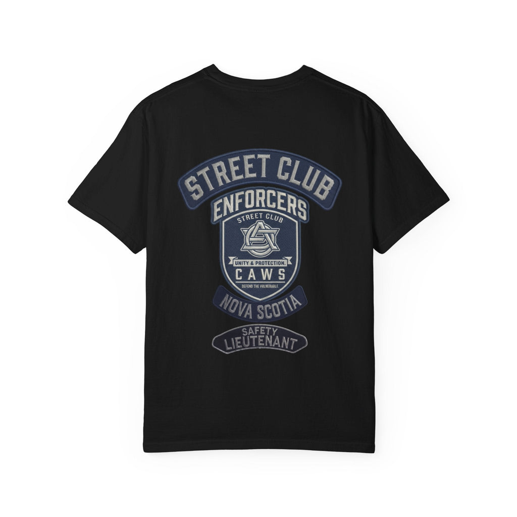 Nova Scotia Safety Lieutenant Support - Street Club Enforcers Tee — CAWS (Children Animals Women Seniors)Ember Spirit Apparel