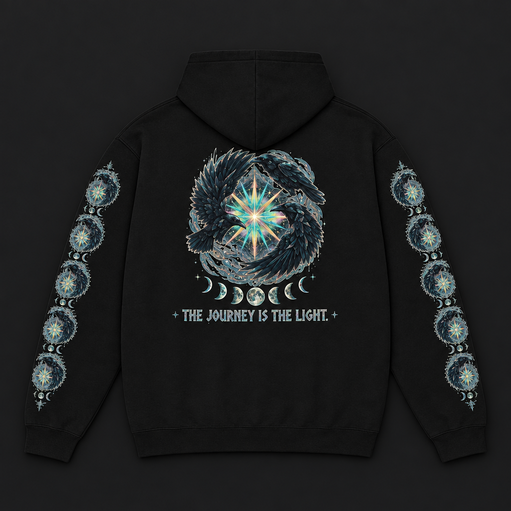 Obsidian Raven Dawn — Back Flat Lay