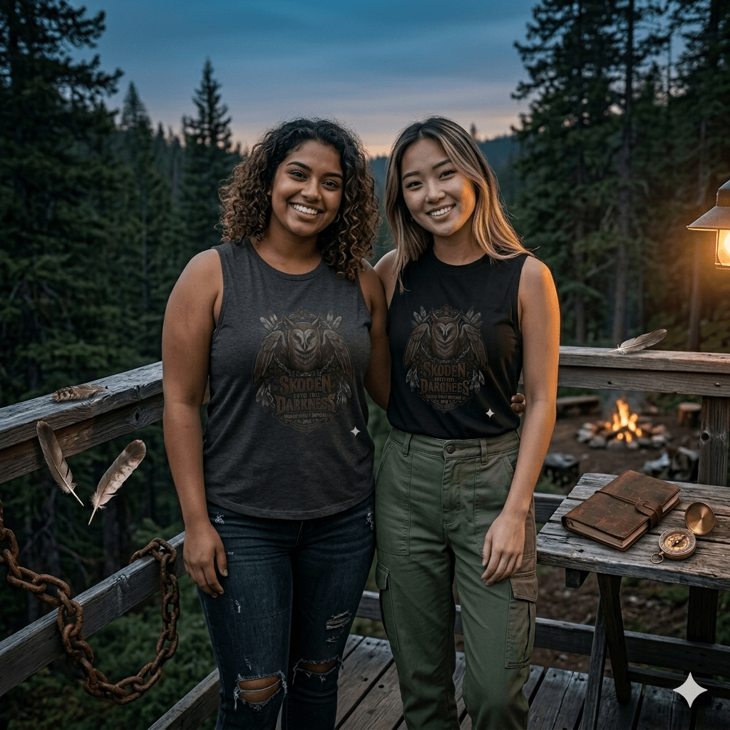 Owl of the Darkness Crop Top — Gothic Night Owl GraphicEmber Spirit Apparel