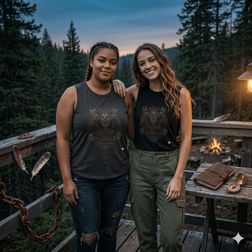 Owl of the Darkness Crop Top — Gothic Night Owl GraphicEmber Spirit Apparel