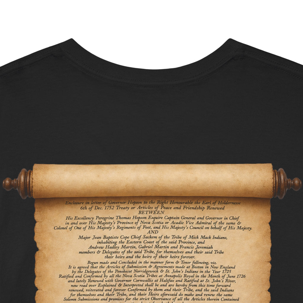 Peace and Friendship Treaty Tee — 1752 Hopson & Cope Historical Document ShirtEmber Spirit Apparel